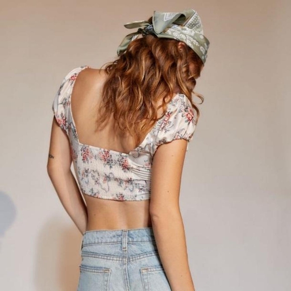 152 NWT Urban Outfitters UO Bryn Zip-Front Bustier Top - Picture 3 of 5